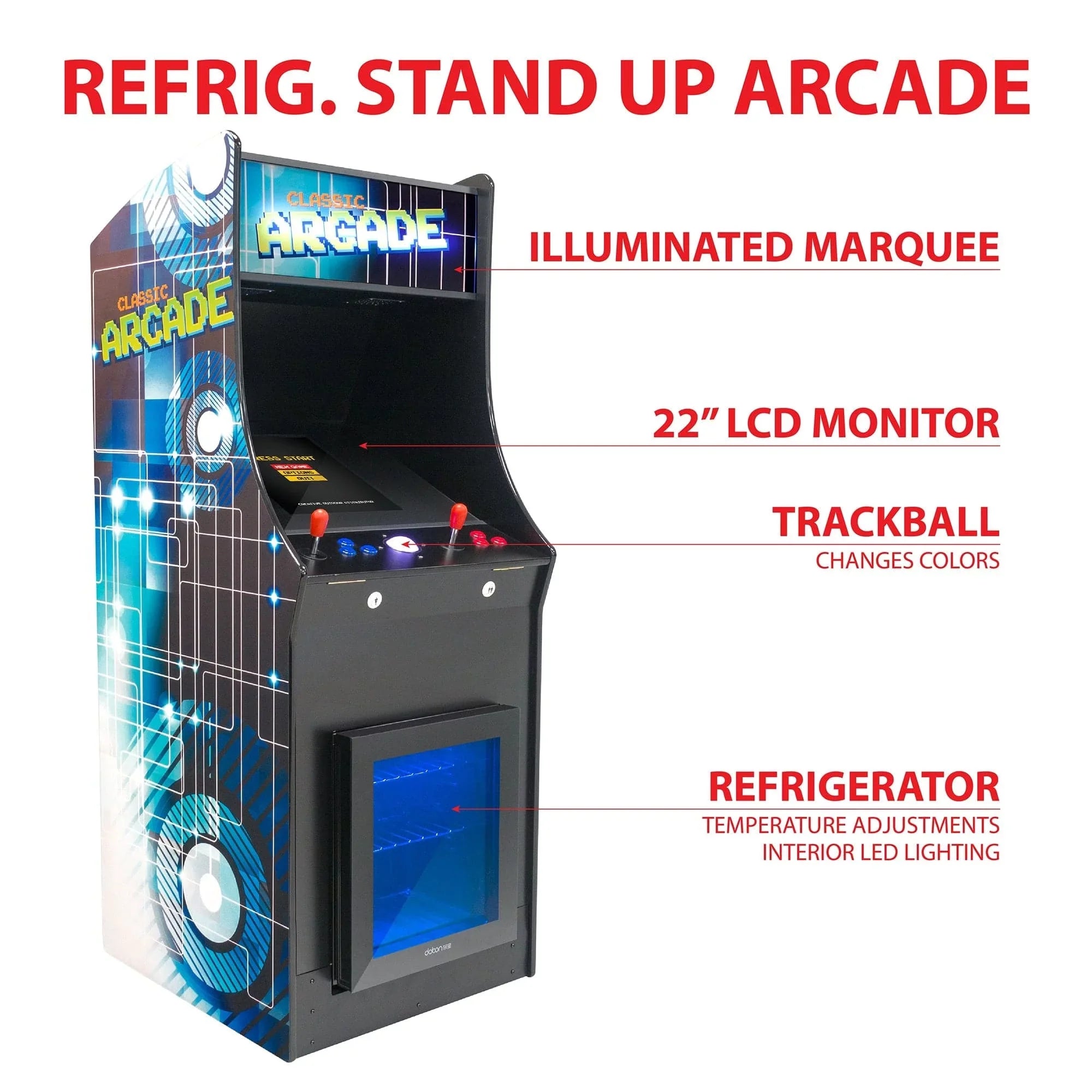 Creative Arcades The Fridgecade Stand-Up Arcade Machine