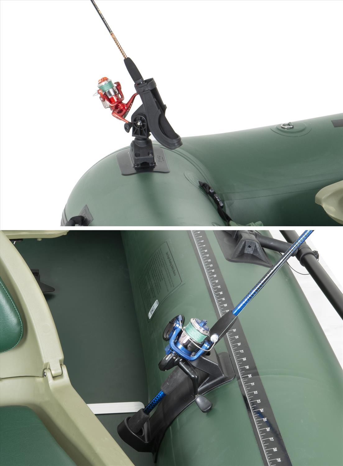 Sea Eagle Stealth Stalker STS10 Inflatable Portable Frameless Fishing Boat Pro Package, Green (New)