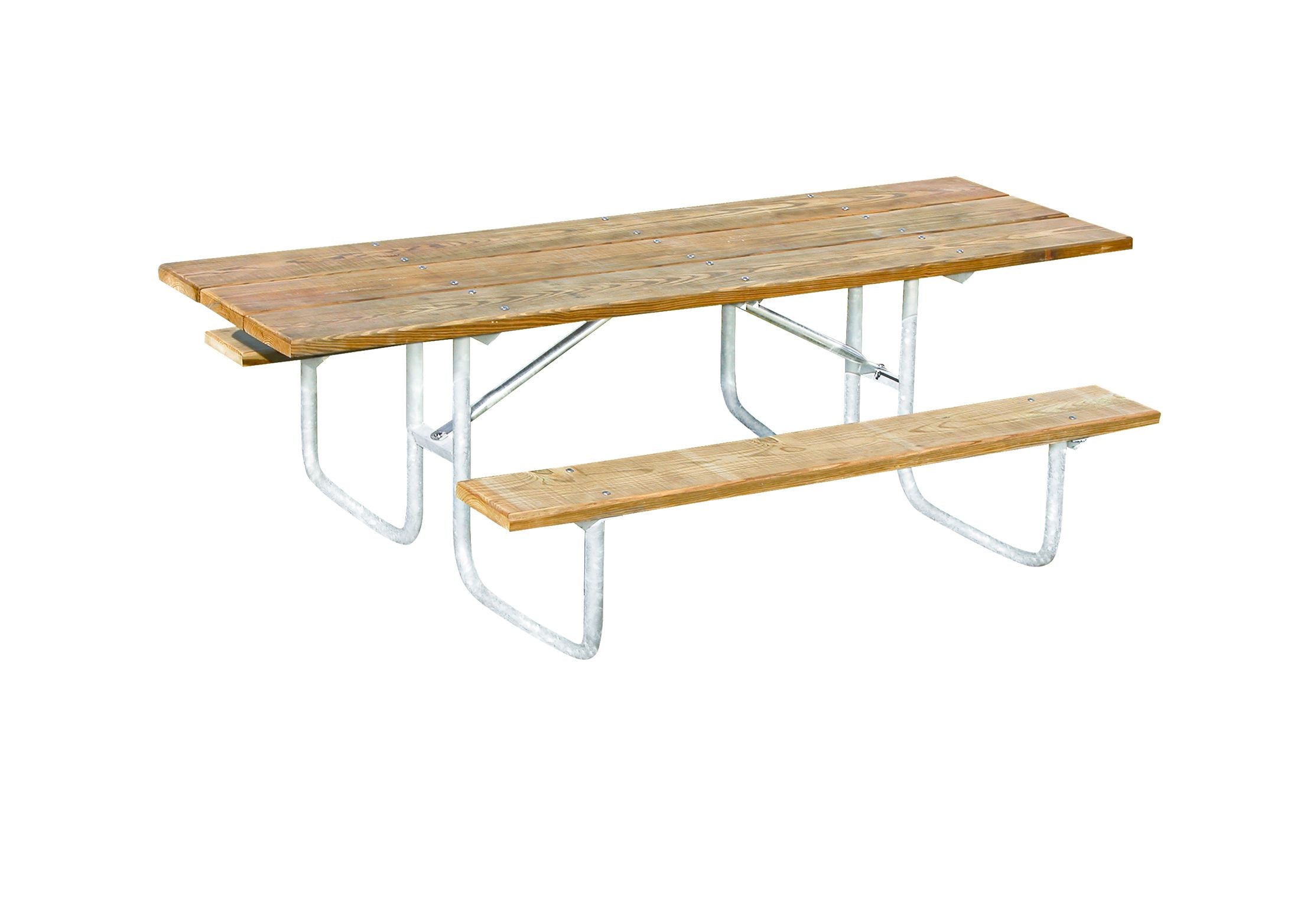 UltraSite 8' Single Sided Natural Heavy-Duty ADA Accessible Rectangular Table