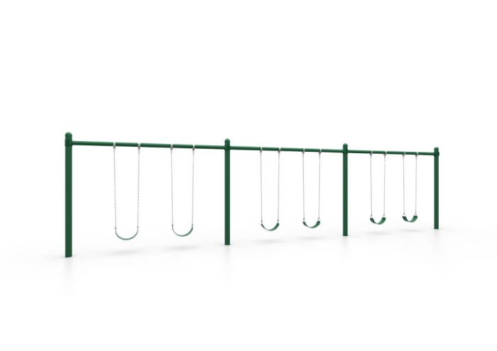 World Klass Play 5" Single Post Swing - 8Ft, 2 to 8 Swings