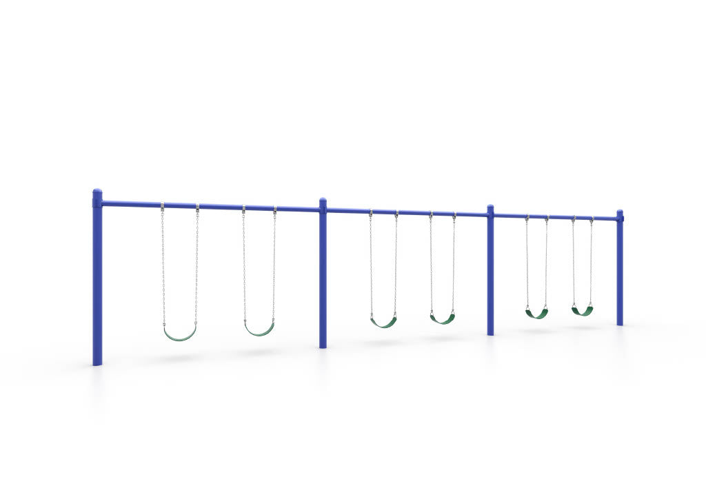 World Klass Play 5" Single Post Swing - 8Ft, 2 to 8 Swings