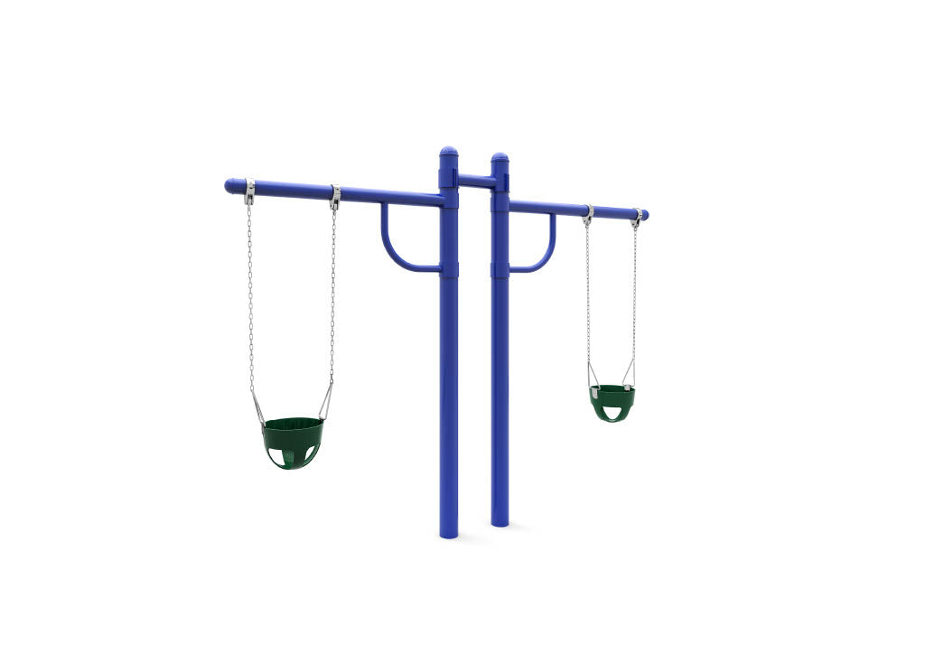 World Klass Play 5" Single Post Bucket Swing - Kids Playground