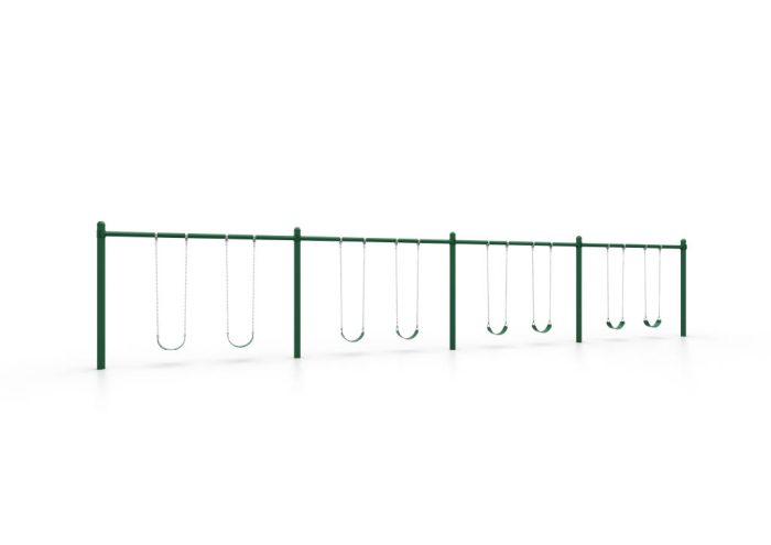 World Klass Play 5" Single Post Swing - 8Ft, 2 to 8 Swings