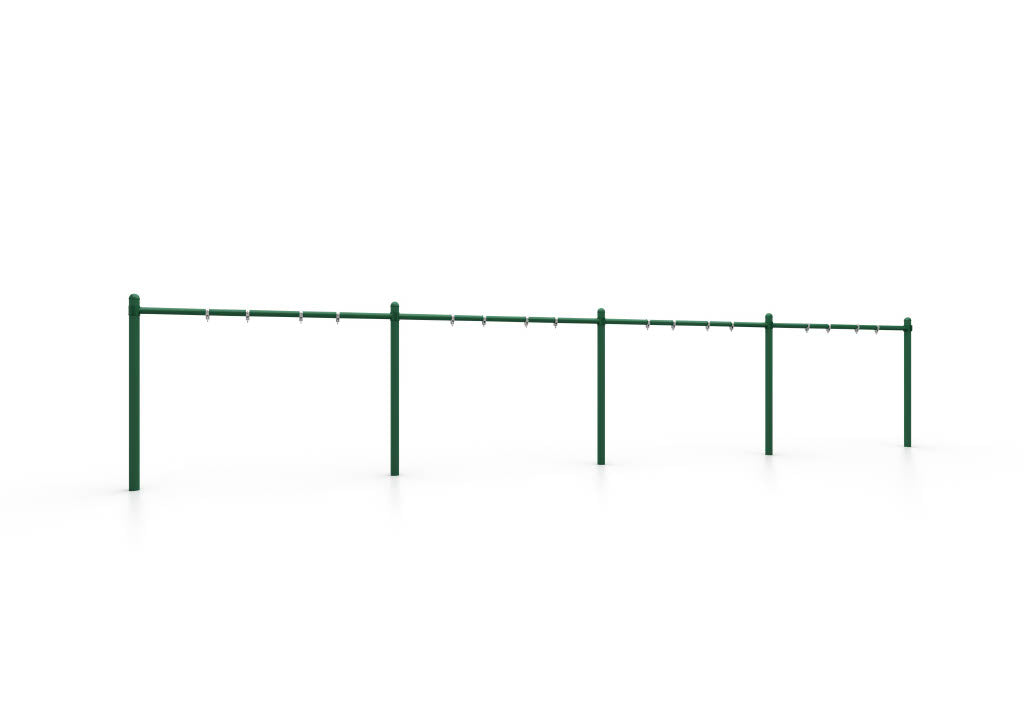 World Klass Play 5" Single Post Swing - 8Ft, 2 to 8 Swings