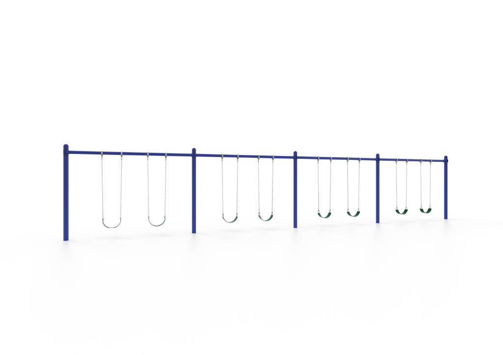 World Klass Play 5" Single Post Swing - 8Ft, 2 to 8 Swings