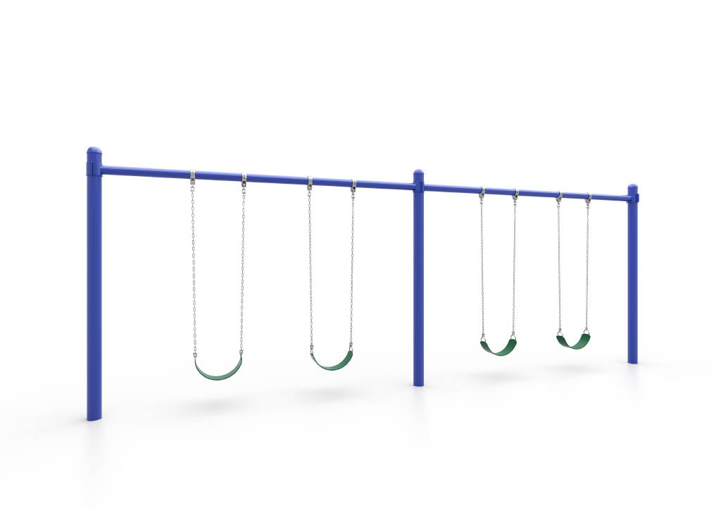 World Klass Play 5" Single Post Swing - 8Ft, 2 to 8 Swings