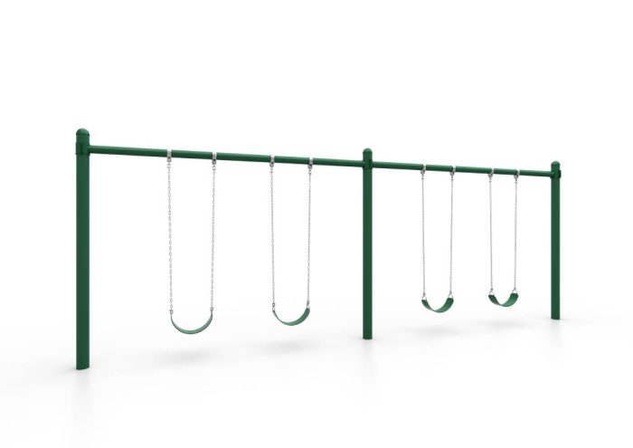 World Klass Play 5" Single Post Swing - 8Ft, 2 to 8 Swings