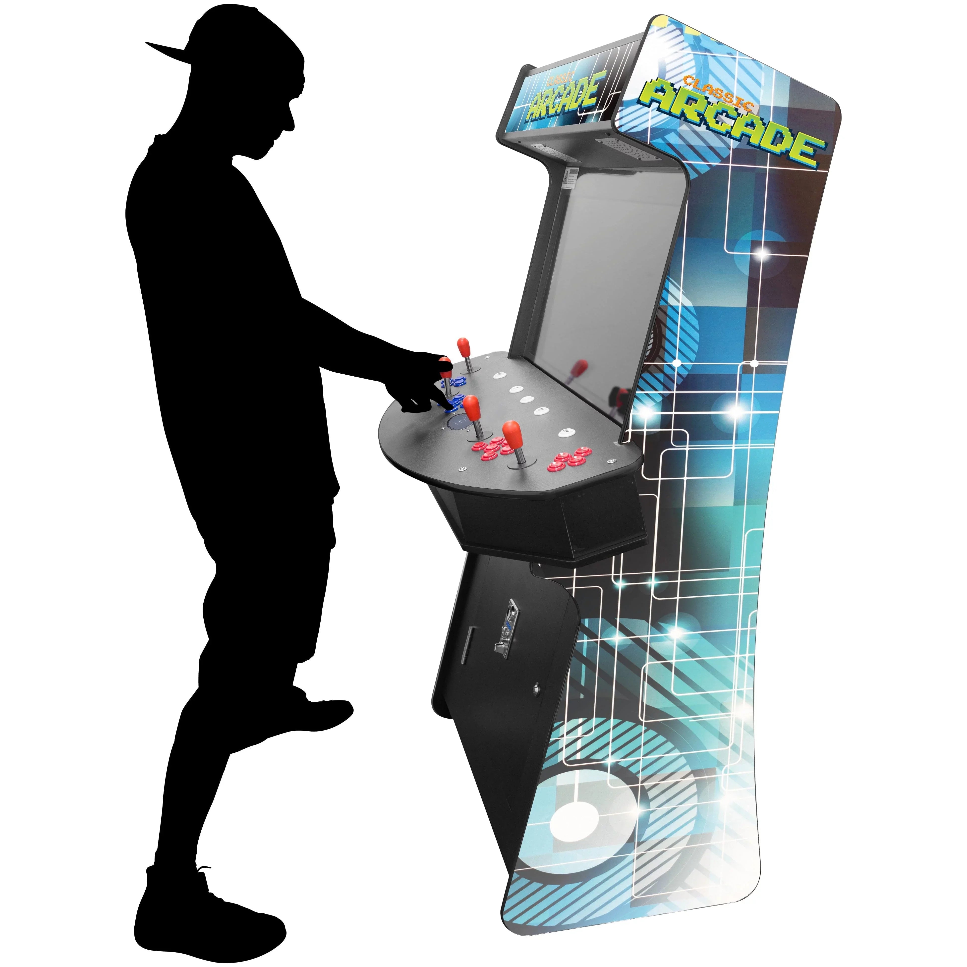Creative Arcades 4-Player Slim Stand-Up Arcade Machine