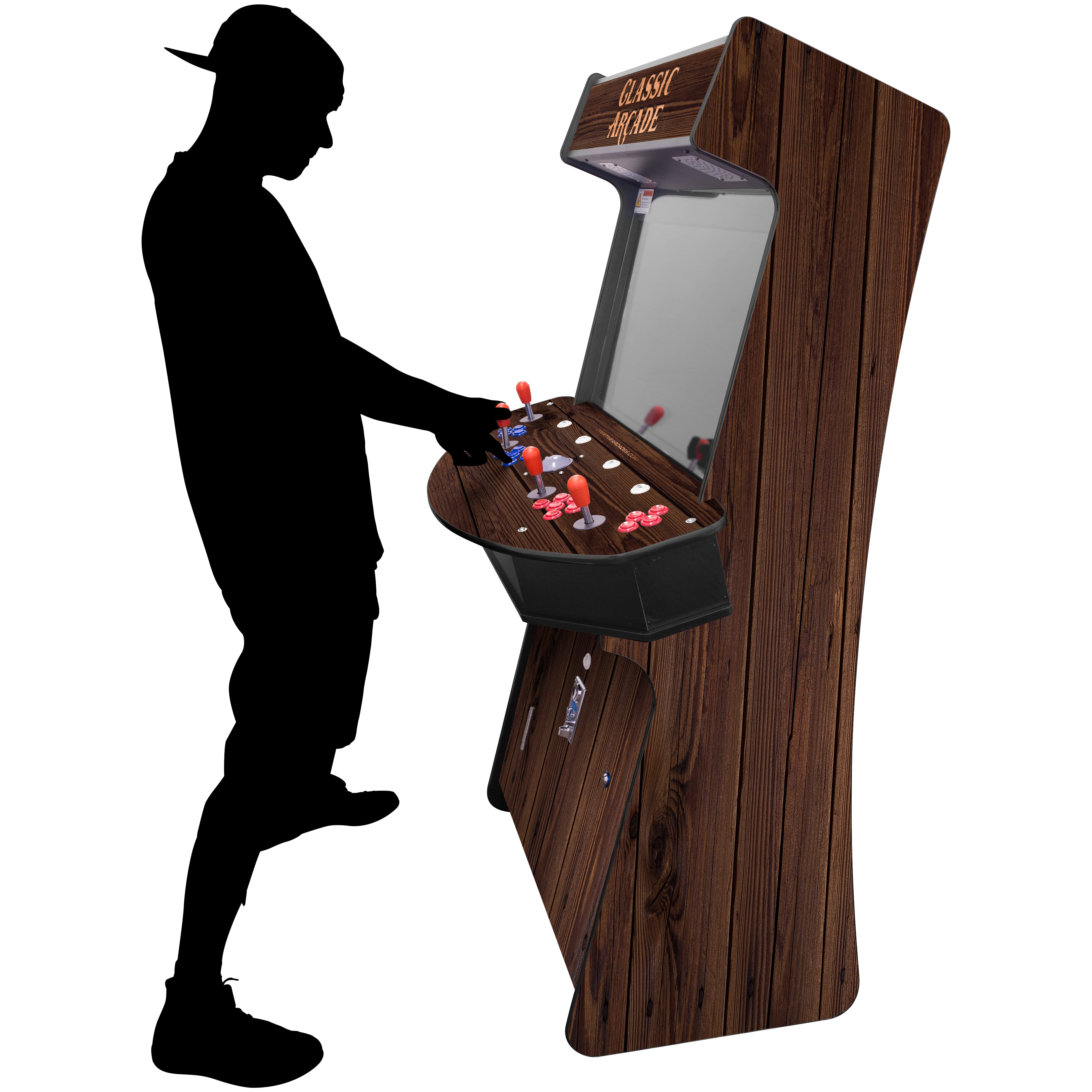 Creative Arcades 4-Player Slim Stand-Up Arcade Machine