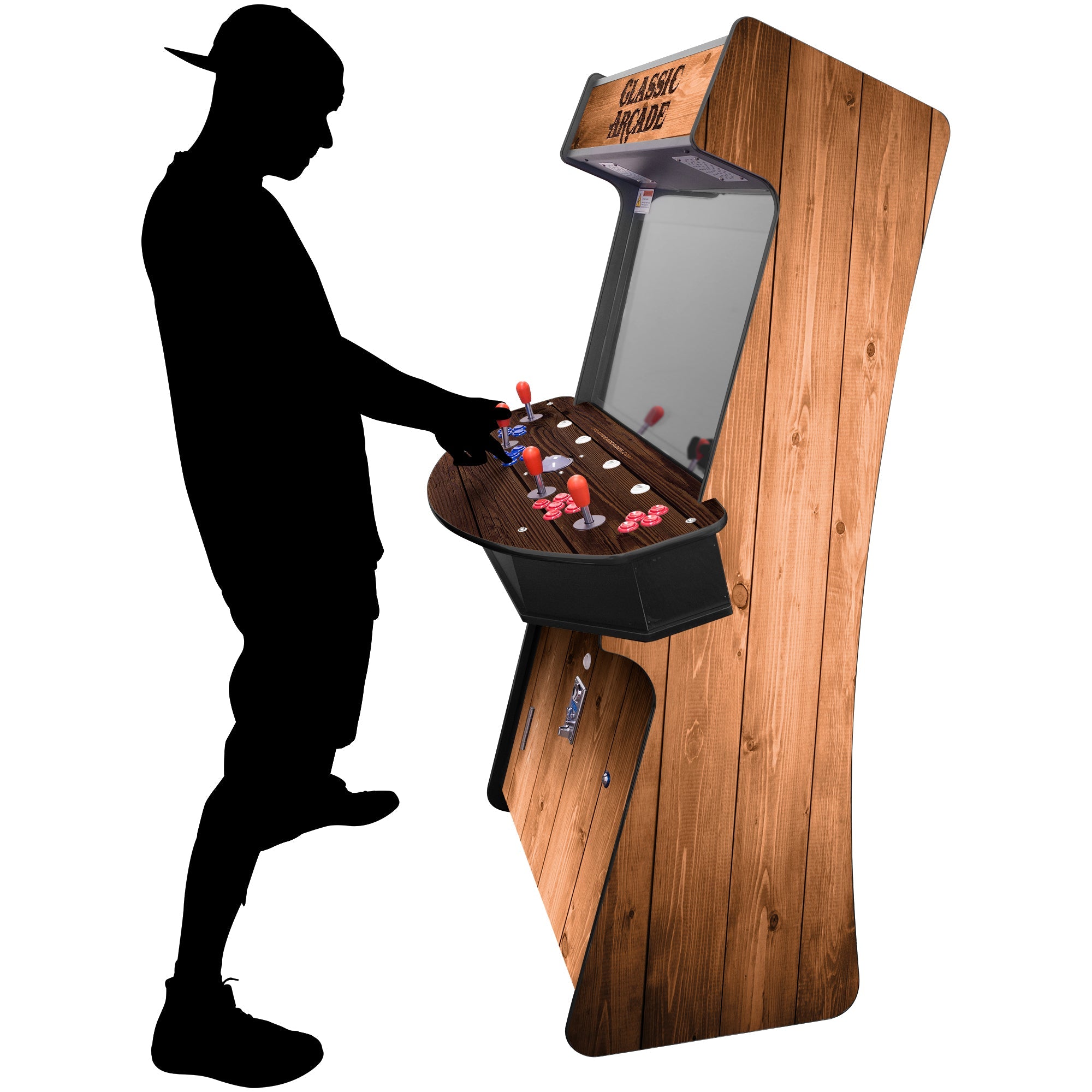 Creative Arcades 4-Player Slim Stand-Up Arcade Machine