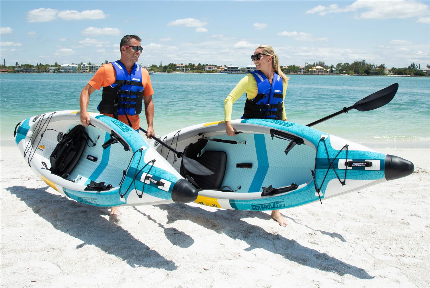 Sea Eagle EZLite10 10' Inflatable Kayak Deluxe Package (New)