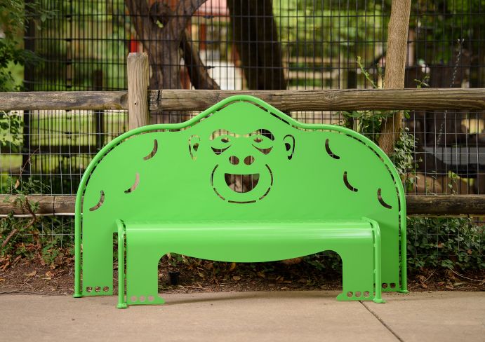 UltraSite 4' Gorilla Bench With Perforated Seat