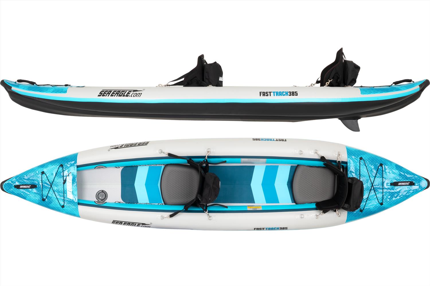 Sea Eagle 385FT FastTrack V-Bottom Inflatable Kayak Pro Package (New)