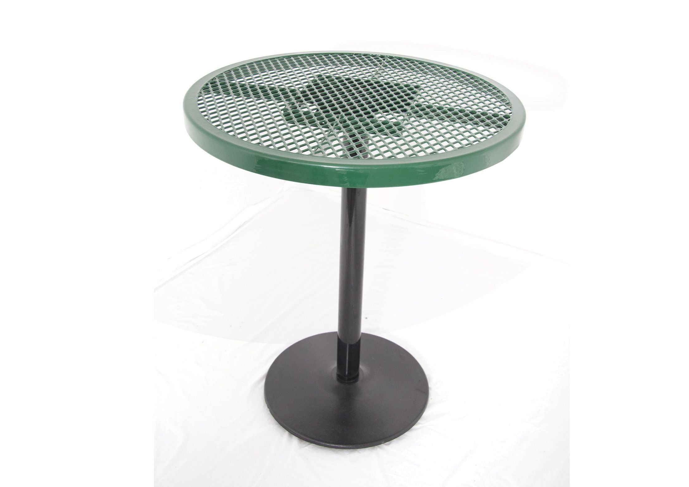 UltraSite 30" Square Pedestal Low Food Court Table, Surface Mount