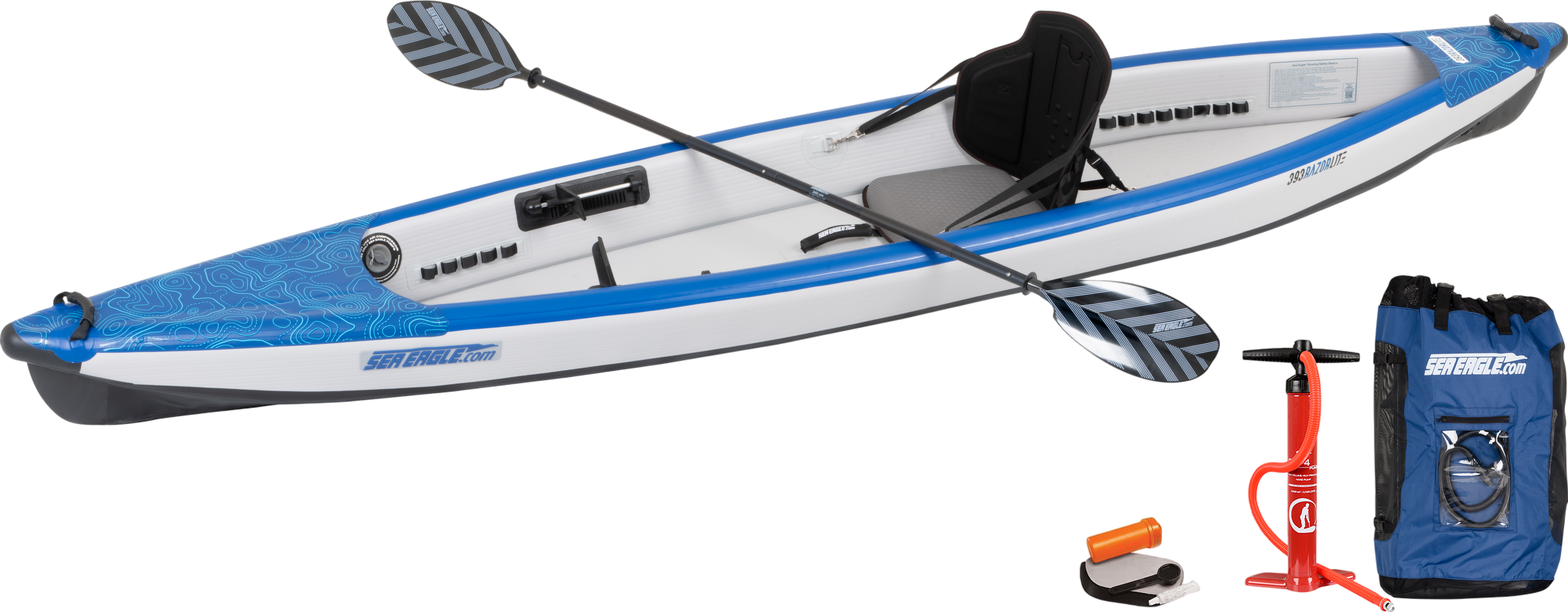 Sea Eagle Razorlite 393RL Inflatable Kayak Pro Solo Package (New)