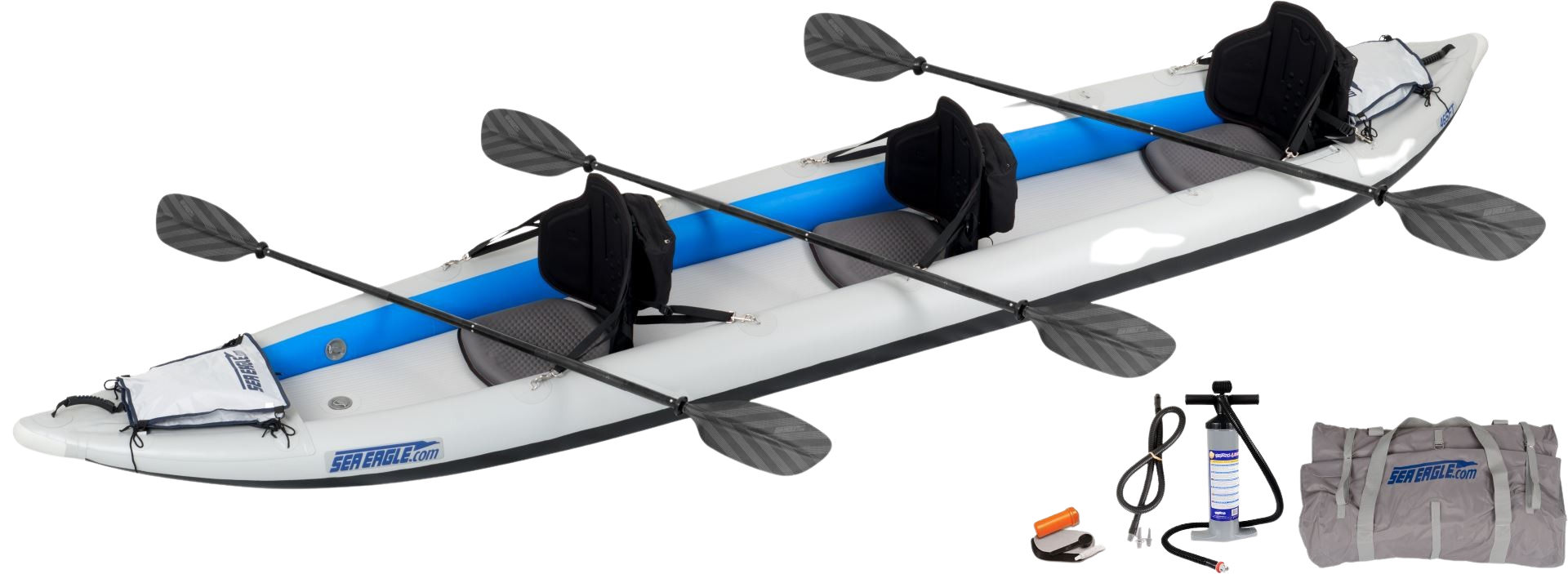 Sea Eagle 465FT FastTrack Inflatable Kayak Pro 3-Person Package (New)