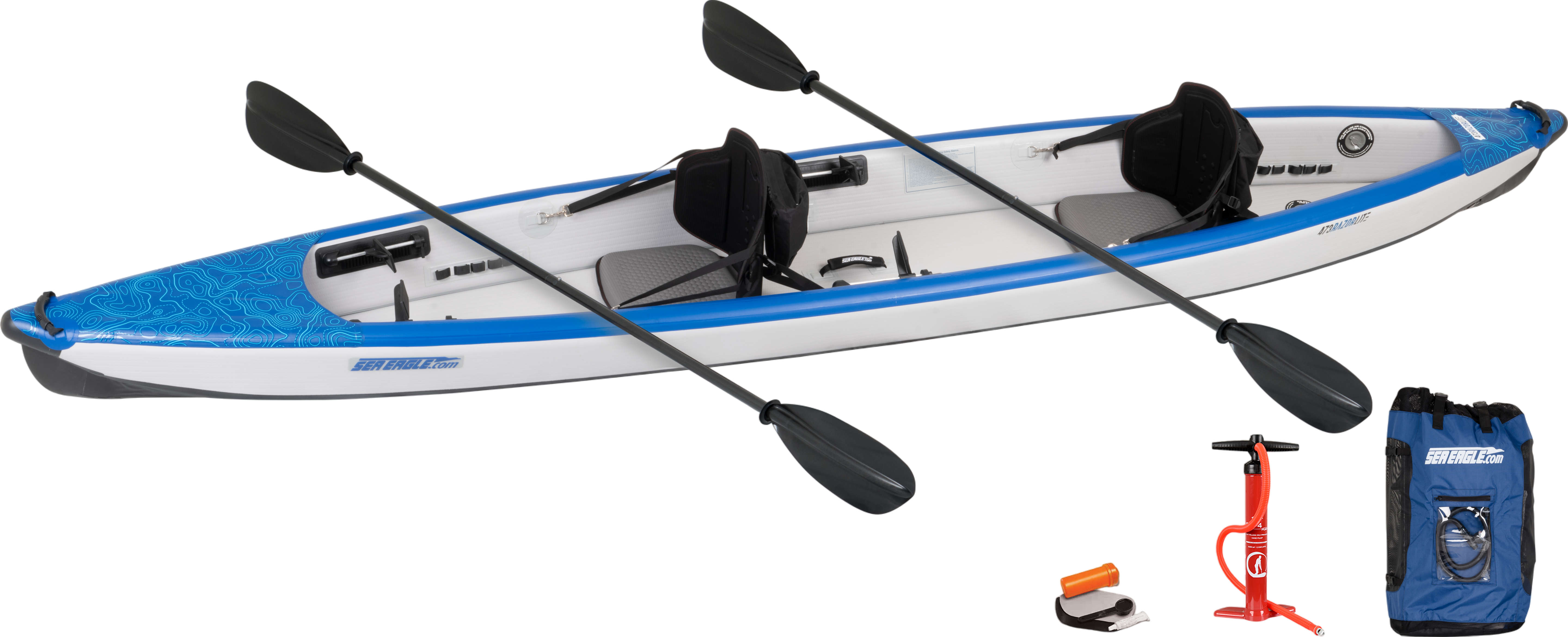 Sea Eagle RazorLite 473RL Inflatable Kayak Pro Carbon Tandem Package (New)