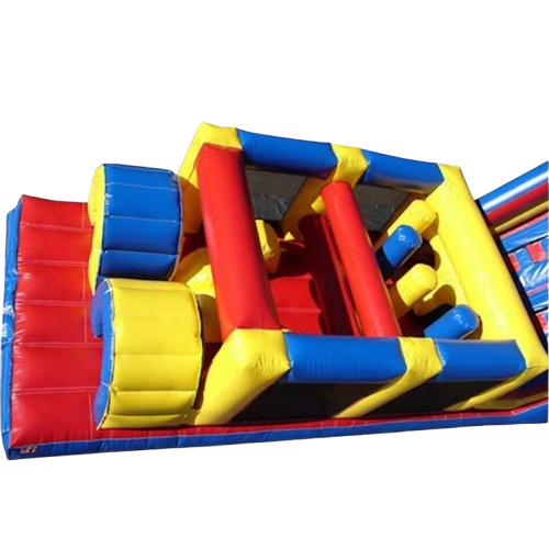 Bounce Horizon 49FT Circus Inflatable Obstacle Course with Slide