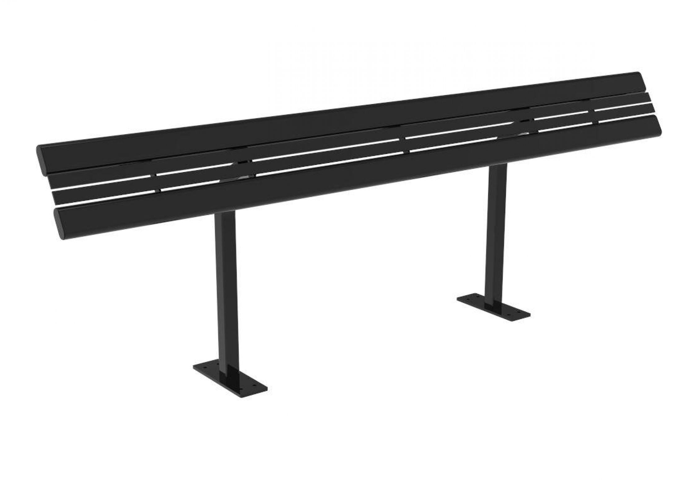 UltraSite 8' Richmond Horizontal Slat Lean Rail