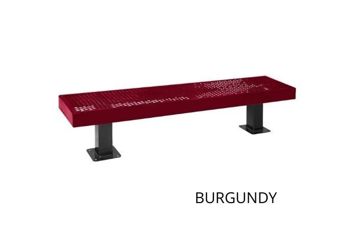 UltraSite 4' Mall Bench without Back, Wave