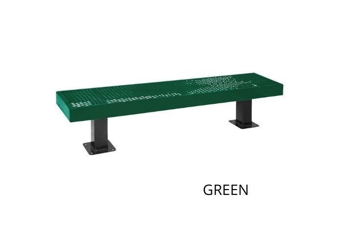UltraSite 4' Mall Bench without Back, Wave