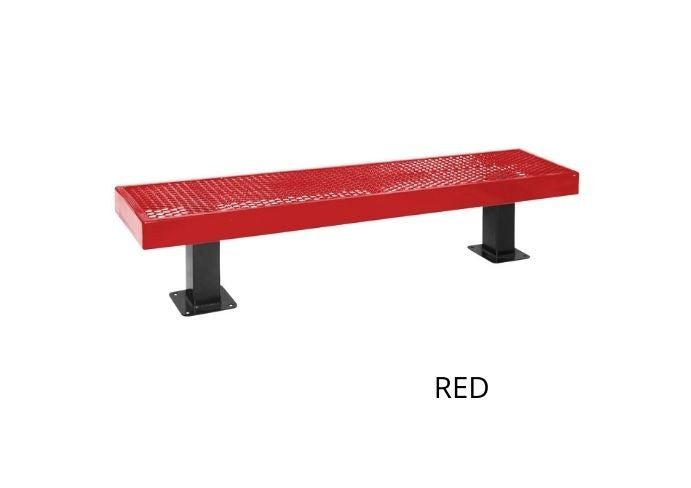 UltraSite 4' Mall Bench without Back, Wave