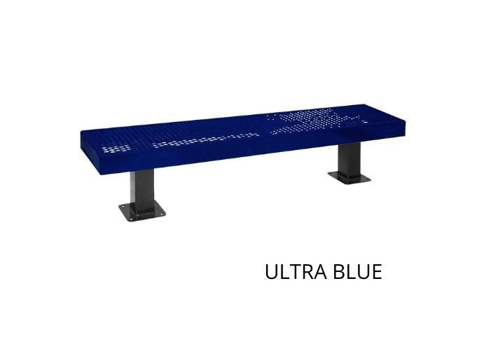 UltraSite 4' Mall Bench without Back, Wave