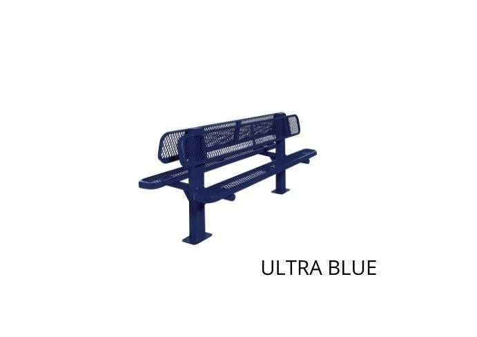 UltraSite 6' Double-Sided Bollard Style Bench, Diamond