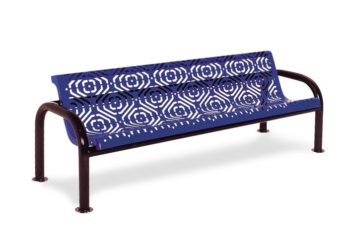 UltraSite 4' Contour Bench with Back, Diamond