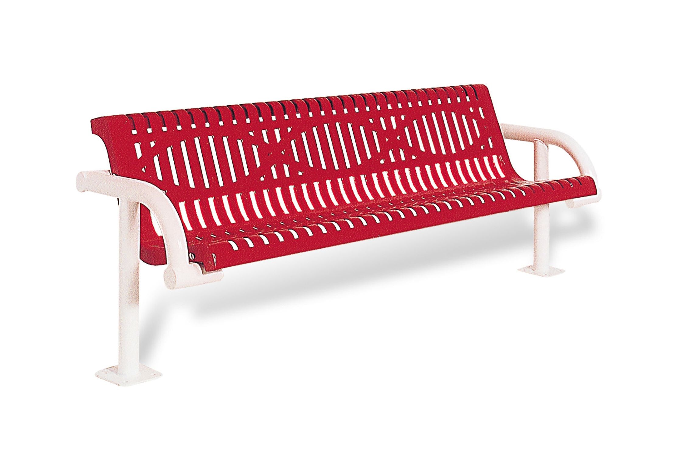 UltraSite 4' Contour Cantilevered Bench with Back, Inground