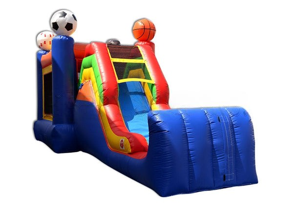 Bounce Horizon 26ft Boy Sport Crush Combo Inflatable with Slide