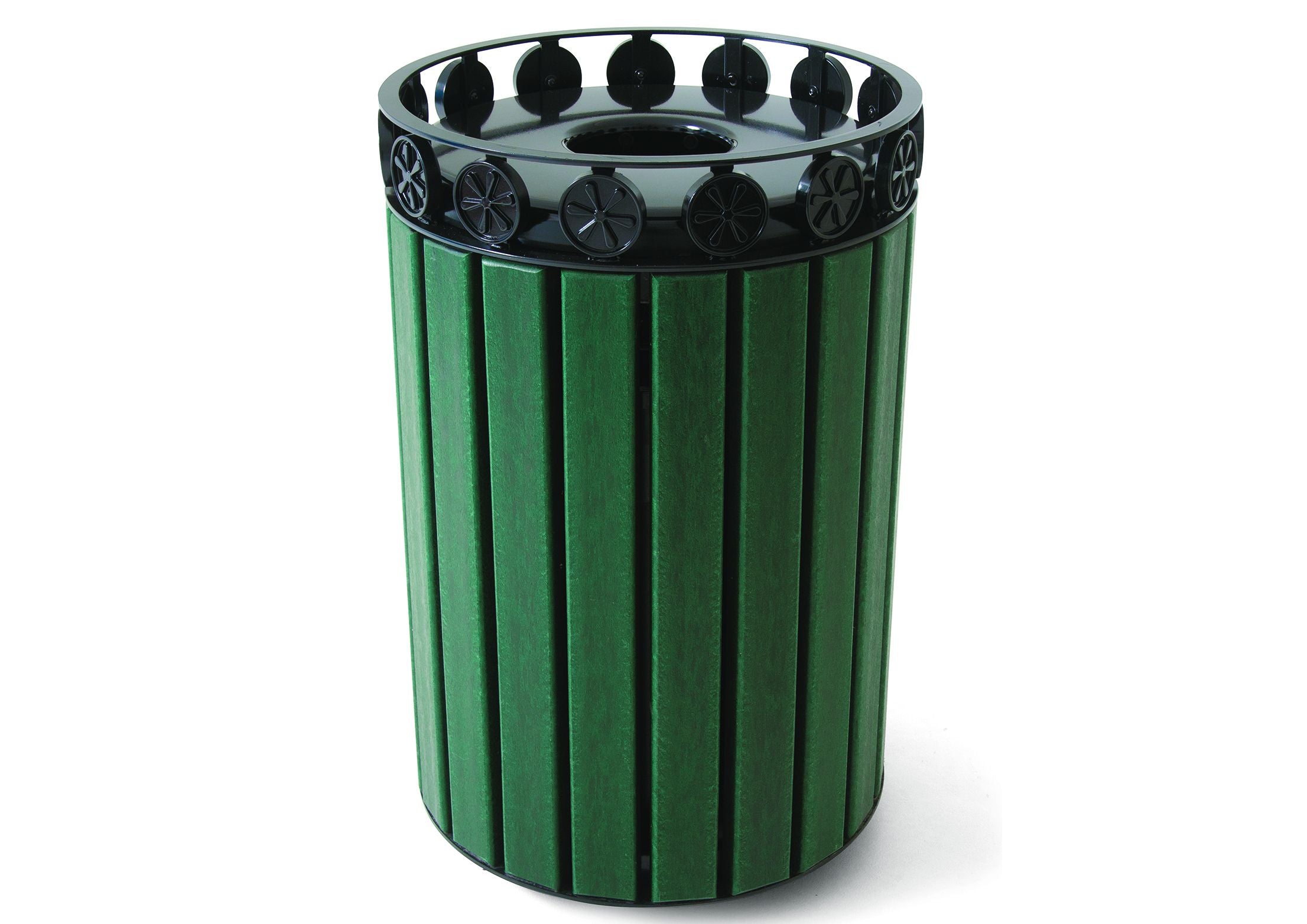 UltraSite 32 Gallon Charleston Receptacle, Recycled Plastic