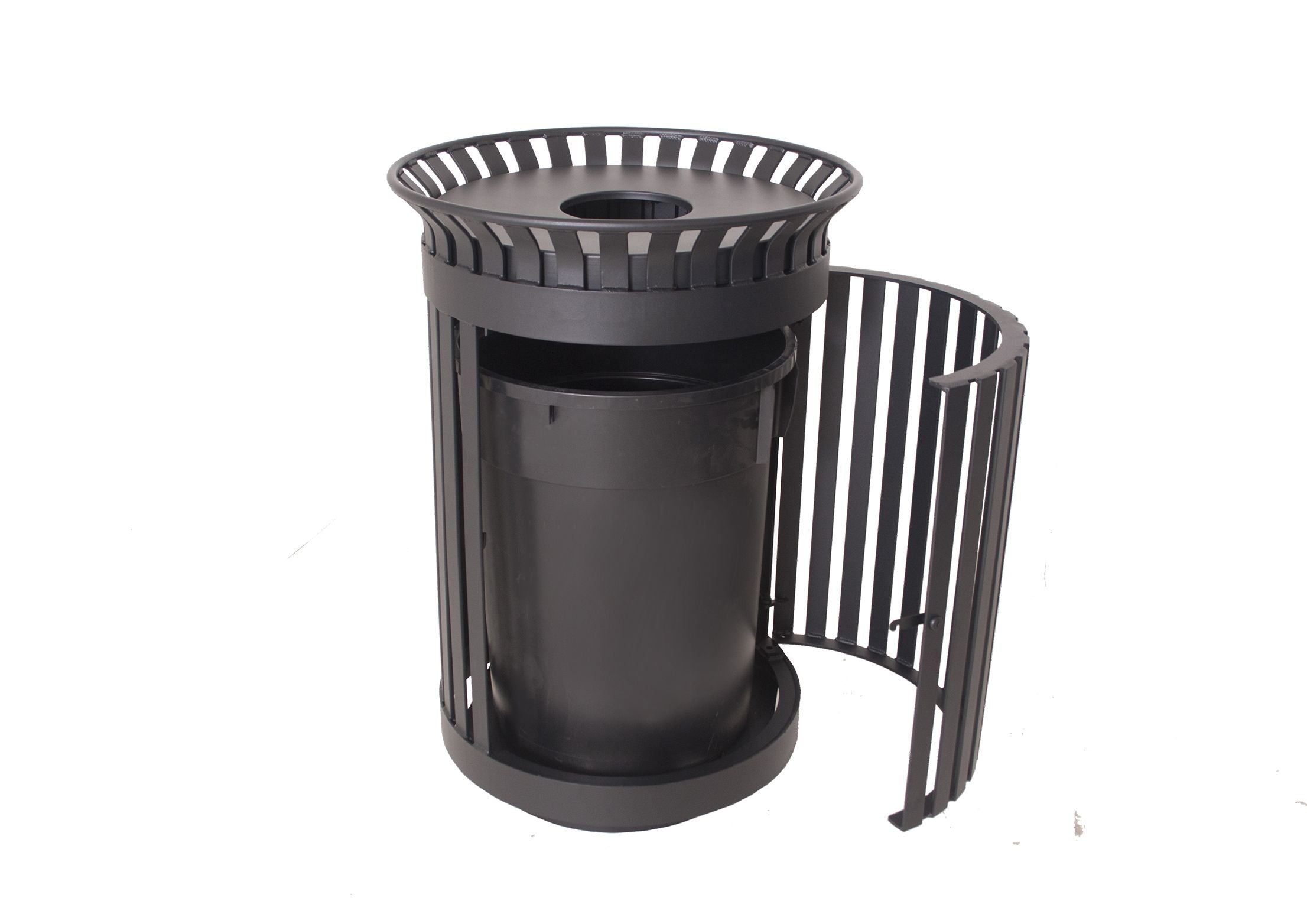 UltraSite 36 Gallon Classic Swing Door Receptacle Flattop Lid , Slat