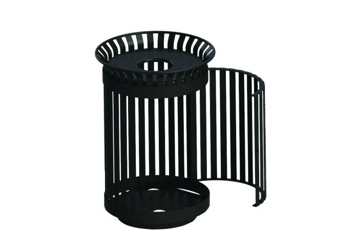 UltraSite 36 Gallon Classic Swing Door Receptacle Rain Bonnet Lid , Slat