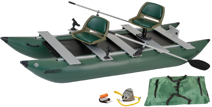 Sea Eagle 375FC FoldCat Inflatable Deluxe Fishing Boat Package (New)