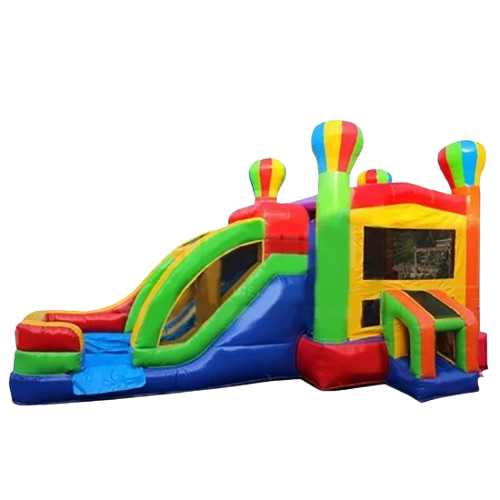 Bounce Horizon Circus Bounce House Combo with Slide – Inflatable Kids Party Play Center