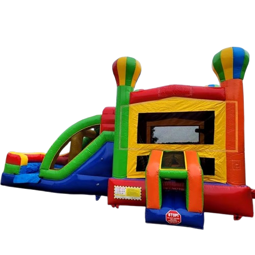 Bounce Horizon Circus Bounce House Combo with Slide – Inflatable Kids Party Play Center