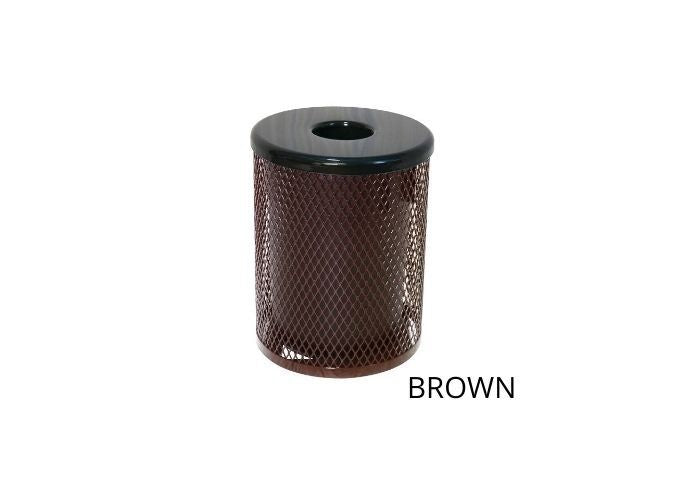 UltraSite 55 Metal Trash Receptacle, Slat