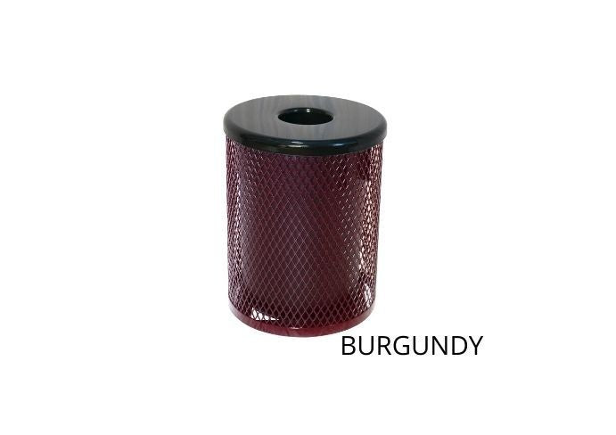 UltraSite 55 Metal Trash Receptacle, Slat