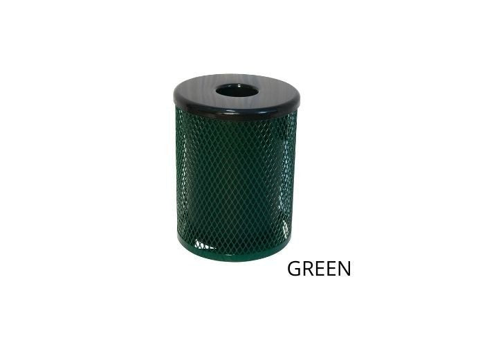 UltraSite 55 Metal Trash Receptacle, Slat