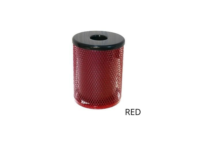 UltraSite 55 Metal Trash Receptacle, Slat