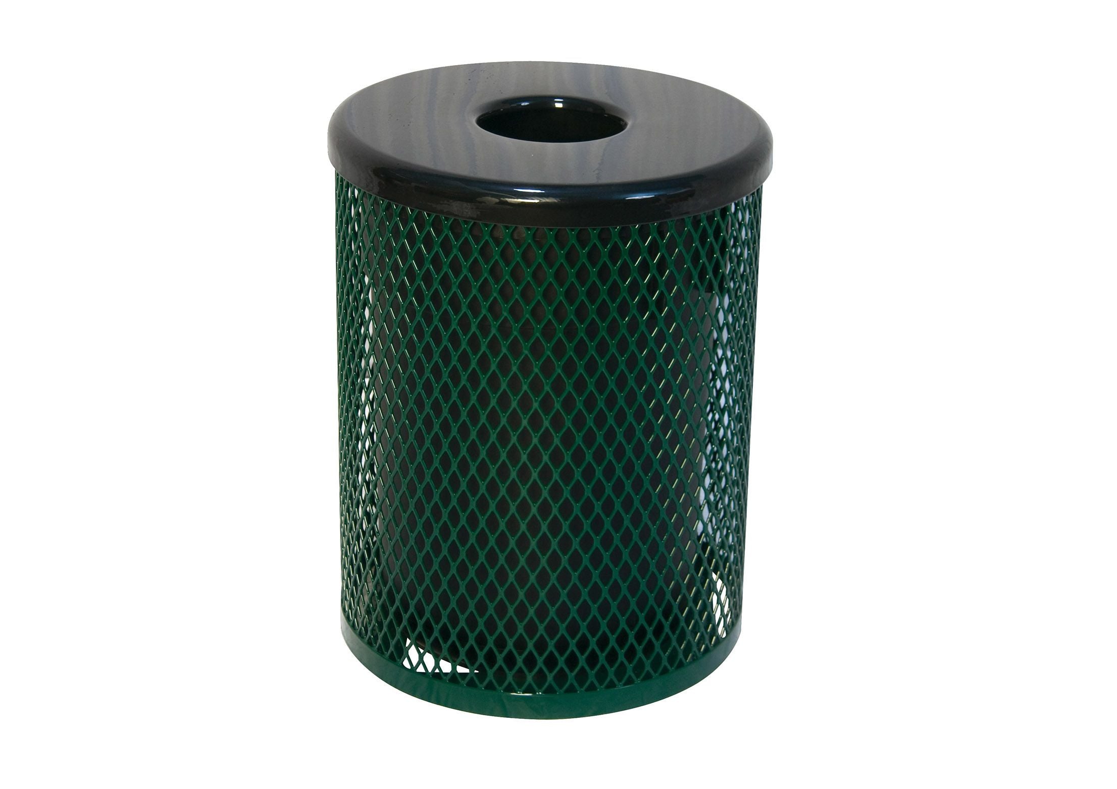 UltraSite 55 Metal Trash Receptacle, Slat