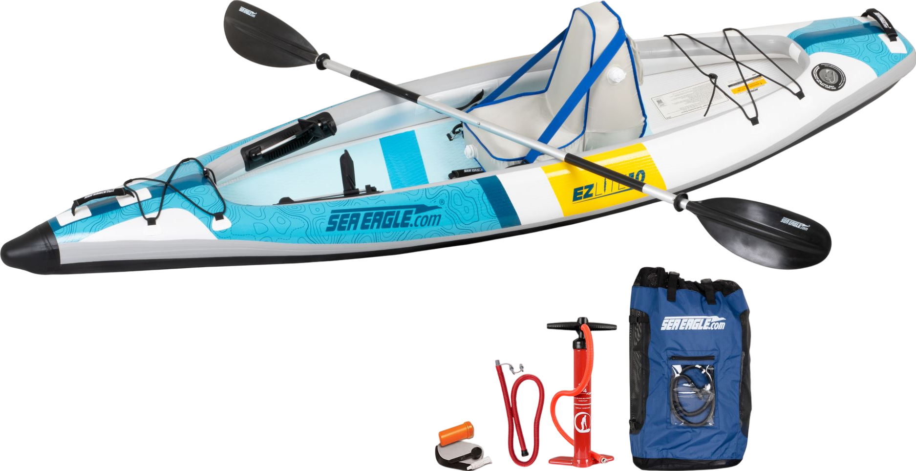 Sea Eagle EZLite10 10' Inflatable Kayak Deluxe Package (New)