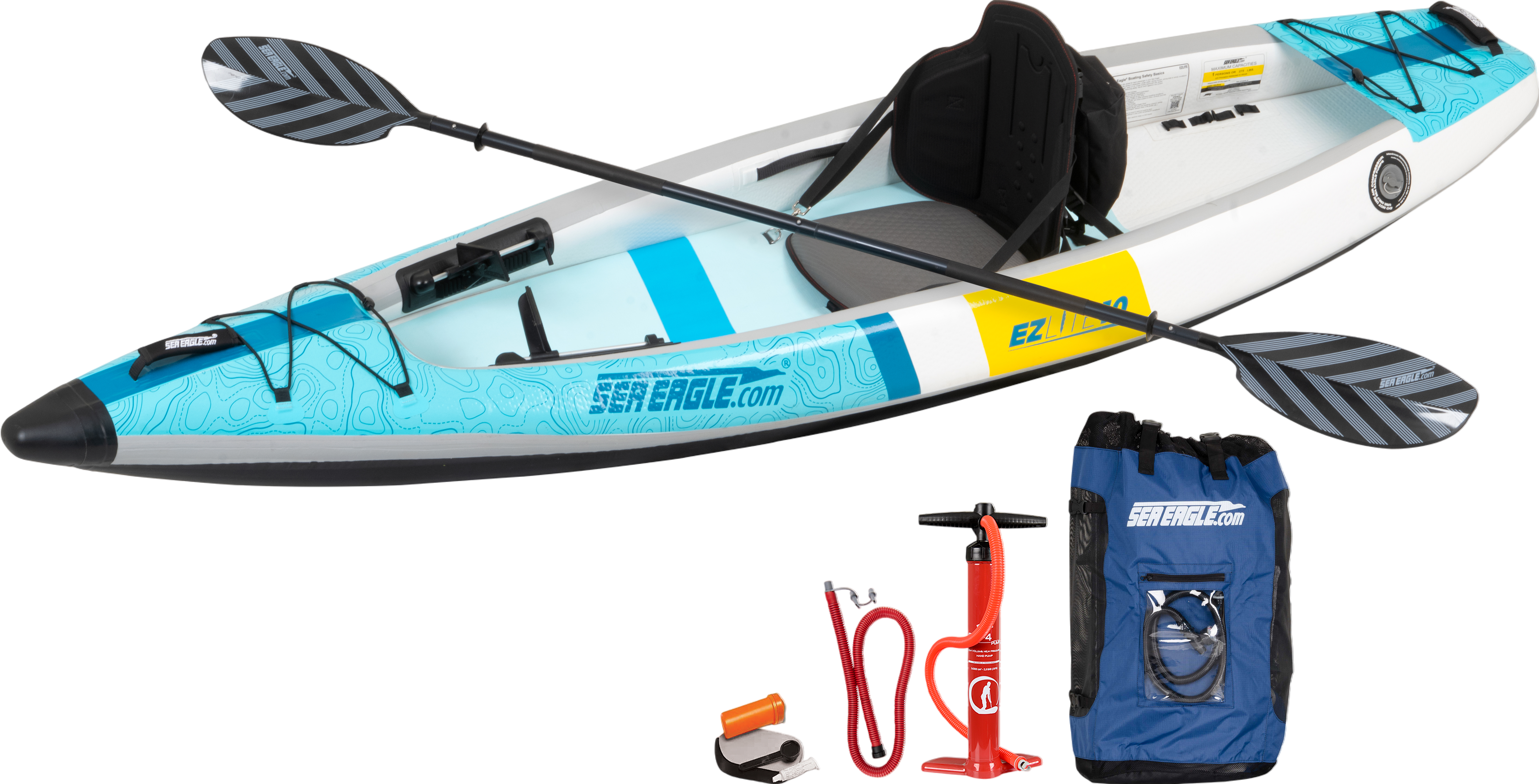 Sea Eagle EZLite10 10' Inflatable Kayak Pro Package (New)