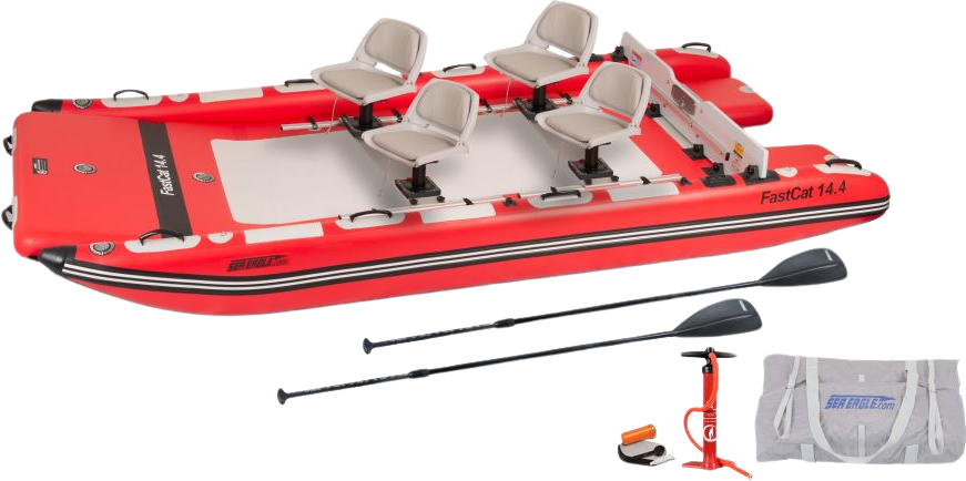 Sea Eagle FASTCAT14 Catamaran Inflatable Boat Deluxe Package (New)