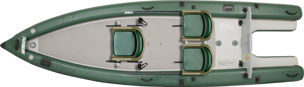 Sea Eagle FishSkiff 16 Inflatable Fishing Boat 2-Person Swivel Seat Package (New)