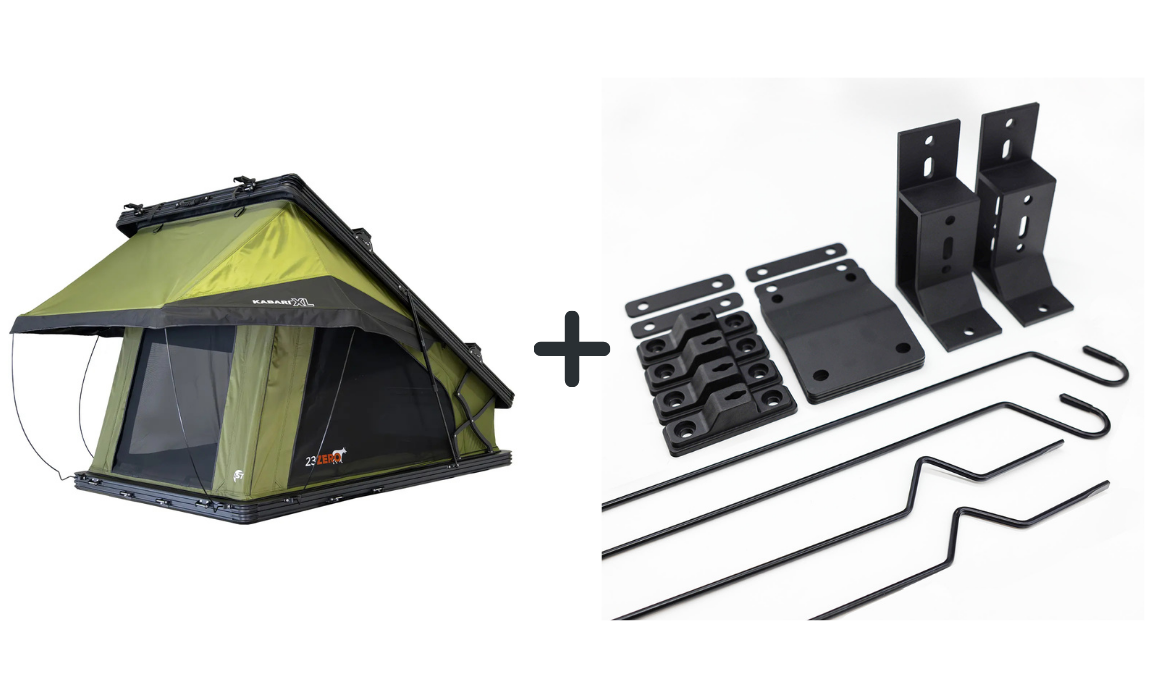 23Zero Kabari XL Hardshell Tent + Awning Mount Kit + Ext Window Pole Kit