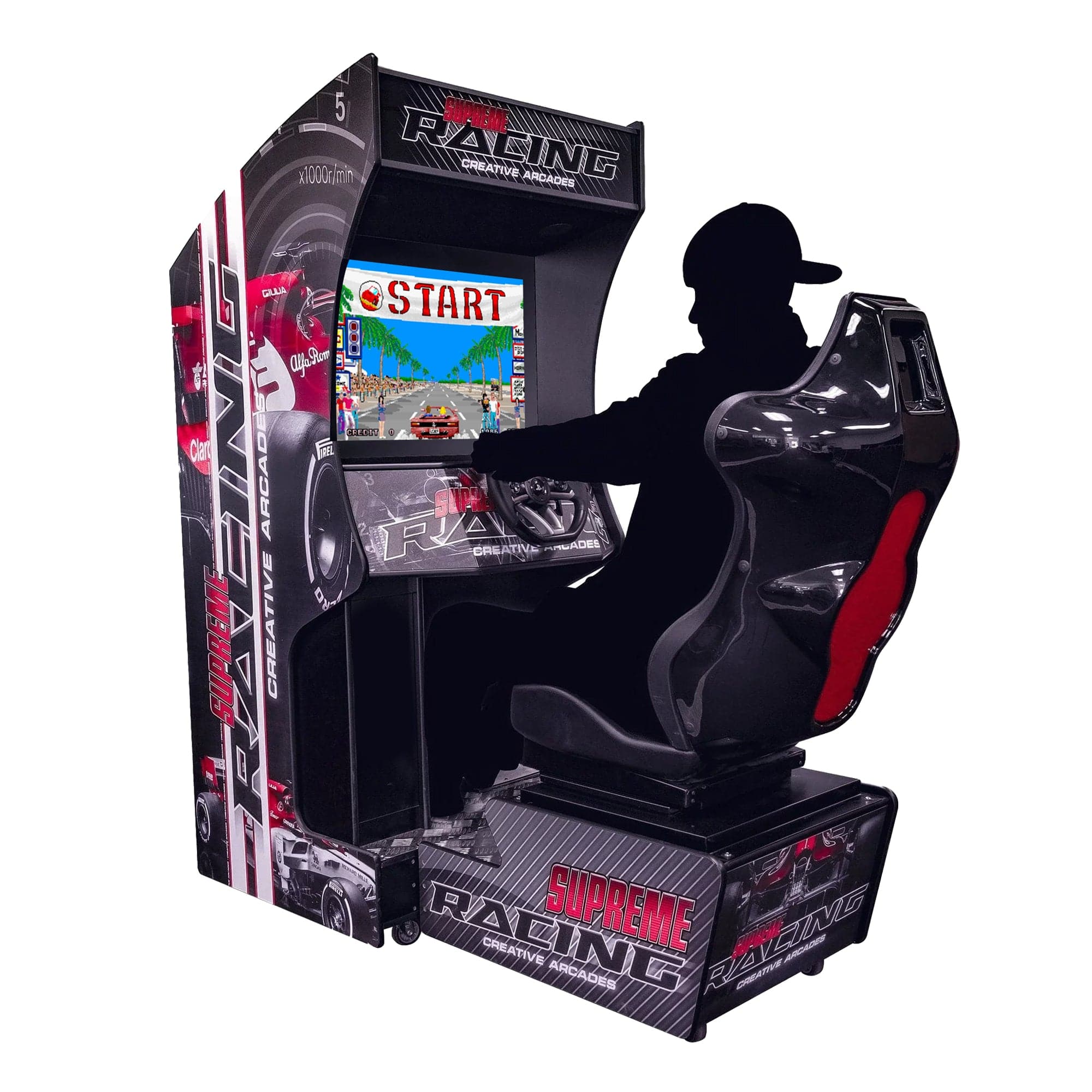 Creative Arcades Classic Racing Arcade Machine (205 Games, No Wi-Fi)