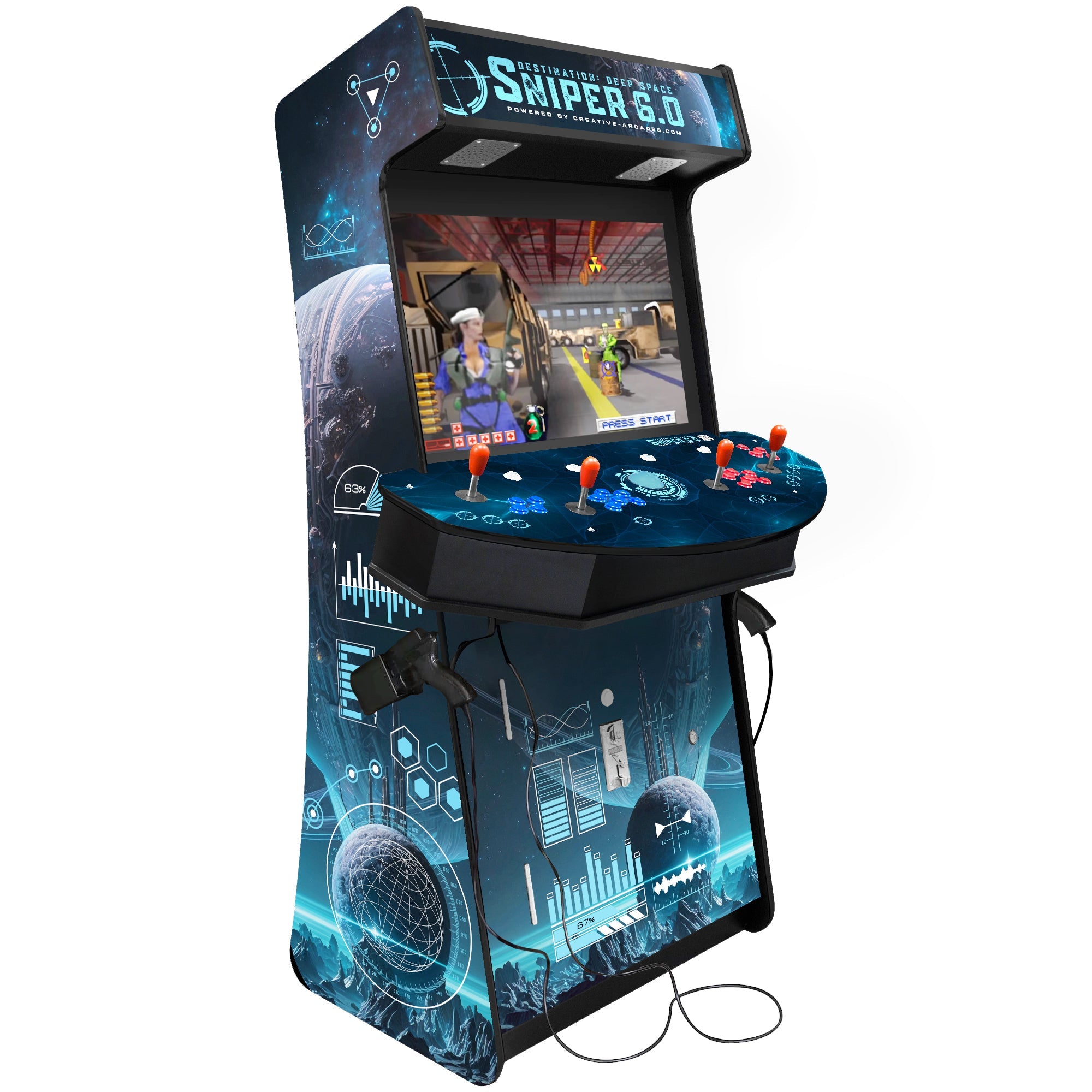 Creative Arcades Sniper 6.0 Light Blaster Stand-Up Arcade Machine