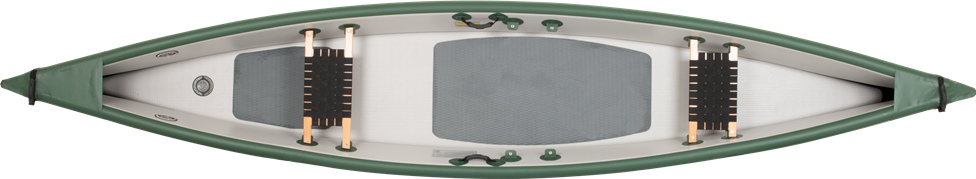 Sea Eagle TC16 Inflatable Travel Canoe with Wood/Web Seats 2-Person Start Up Package (New)